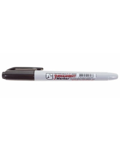Маркер перманентный Crown «Multi Marker Super Slim» 1 мм, черный, пулевидный (08-8001): Ручка для маркировки в Коврове