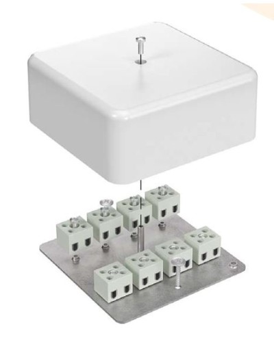 Коробка огнестойкая 103х103х45 для кабель-канала (40-0470-FR6.0-6). Коробка огнестойкая для кабель-канала. Промрукав в Коврове