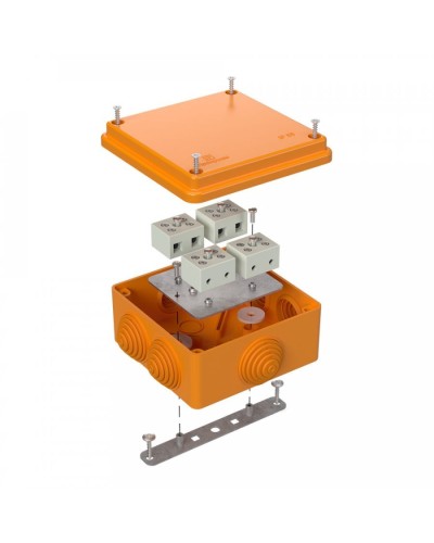 Коробка огнестойкая 100х100х50 для о/п (40-0300-FR6.0-8). Коробка огнестойкая для открытой установки. Промрукав в Коврове