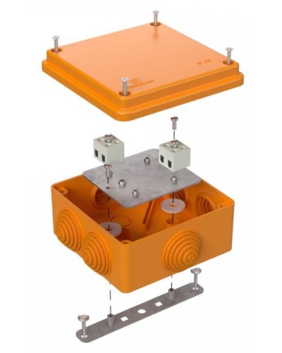 Коробка огнестойкая 100х100х50 (40-0300-FR1.5-4). Коробка огнестойкая для открытой установки. Промрукав в Коврове