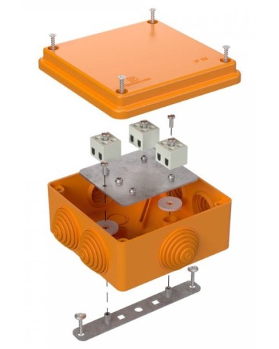 Коробка огнестойкая 100х100х50 (40-0300-FR1.5-6). Коробка огнестойкая для открытой установки. Промрукав в Коврове