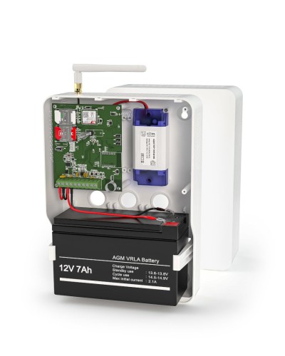 Контакт GSM-14А v.3 (в корпусе под АКБ 1,2-7 Ач с БРП 12V 1А). Панель охранная радиоканальная. Ритм в Коврове